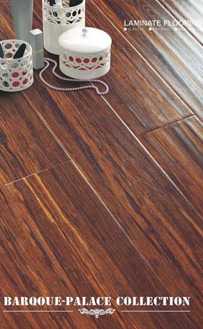 KN2372 Pressed U-groove handscraped Laminate flooring