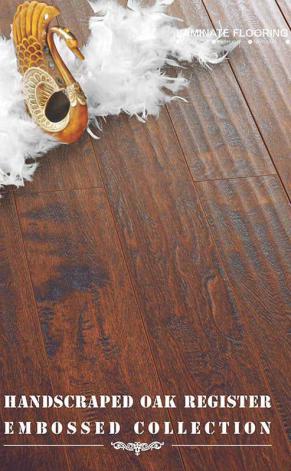 KN2383 V-groove handscraped---9241 Laminate flooring